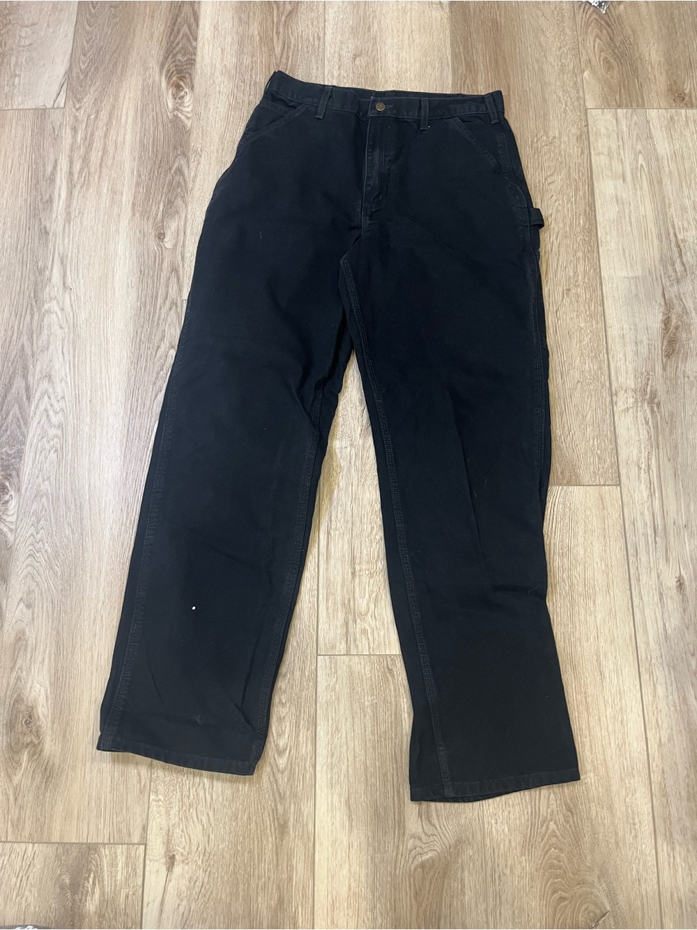 Carhartt Black Loose Original Fit Carpenter Pants